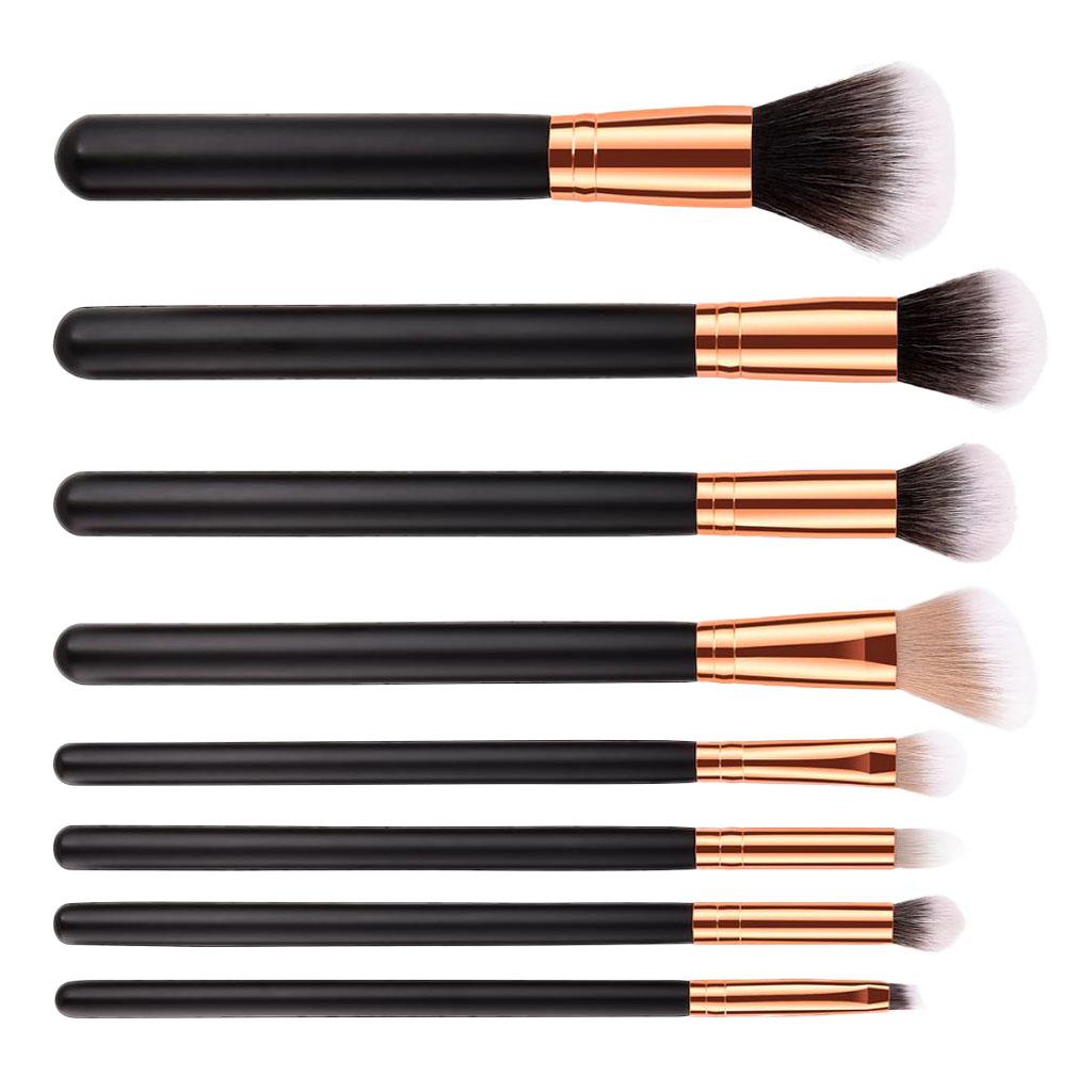 Soft Makeup Brushes Set Powder Foundation Eyeshadow Brow Lip Brush Tool 8PCS