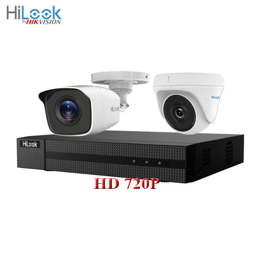 Trọn bộ 2 camera 1.0MP HILOOK HD 720P - Hàng chính hãng