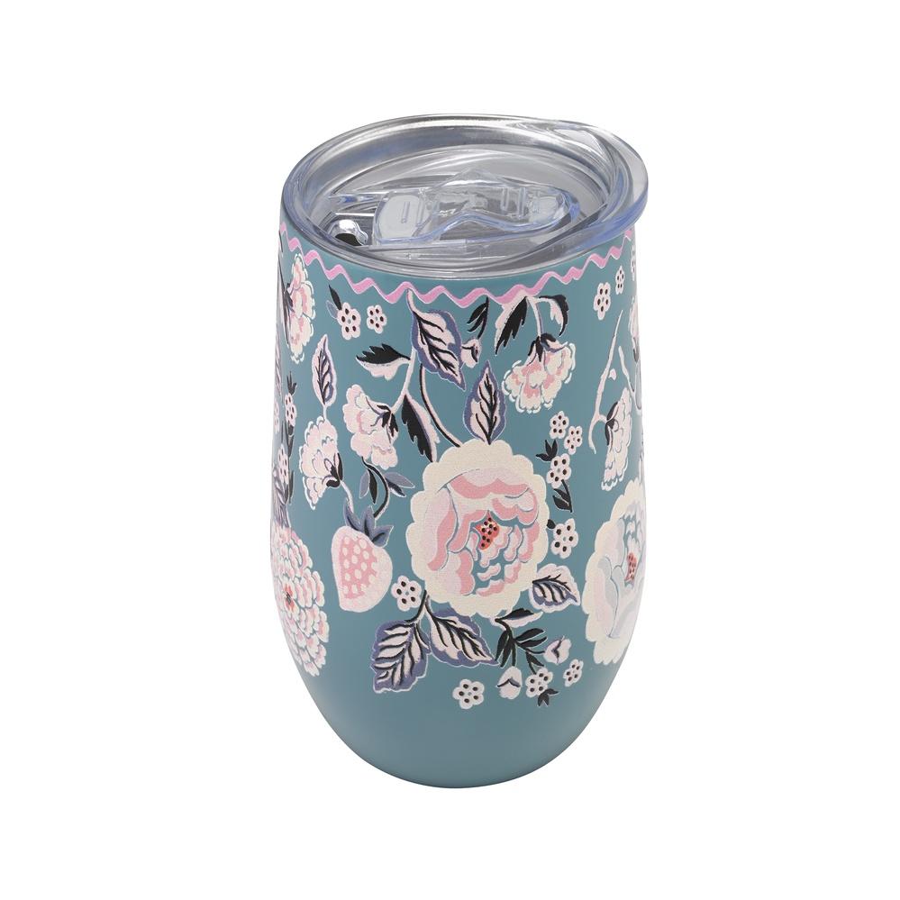 Cath Kidston-Cốc giữ nhiệt Stainless Steel Travel Cup Strawberry Garden-1045109-Teal