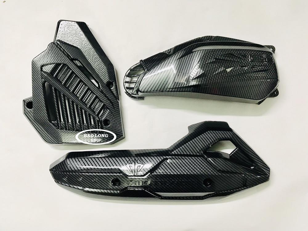 Ốp Pô,Pô E,Két nước màu Carbon dành cho xe Airblade đời 2016 2019