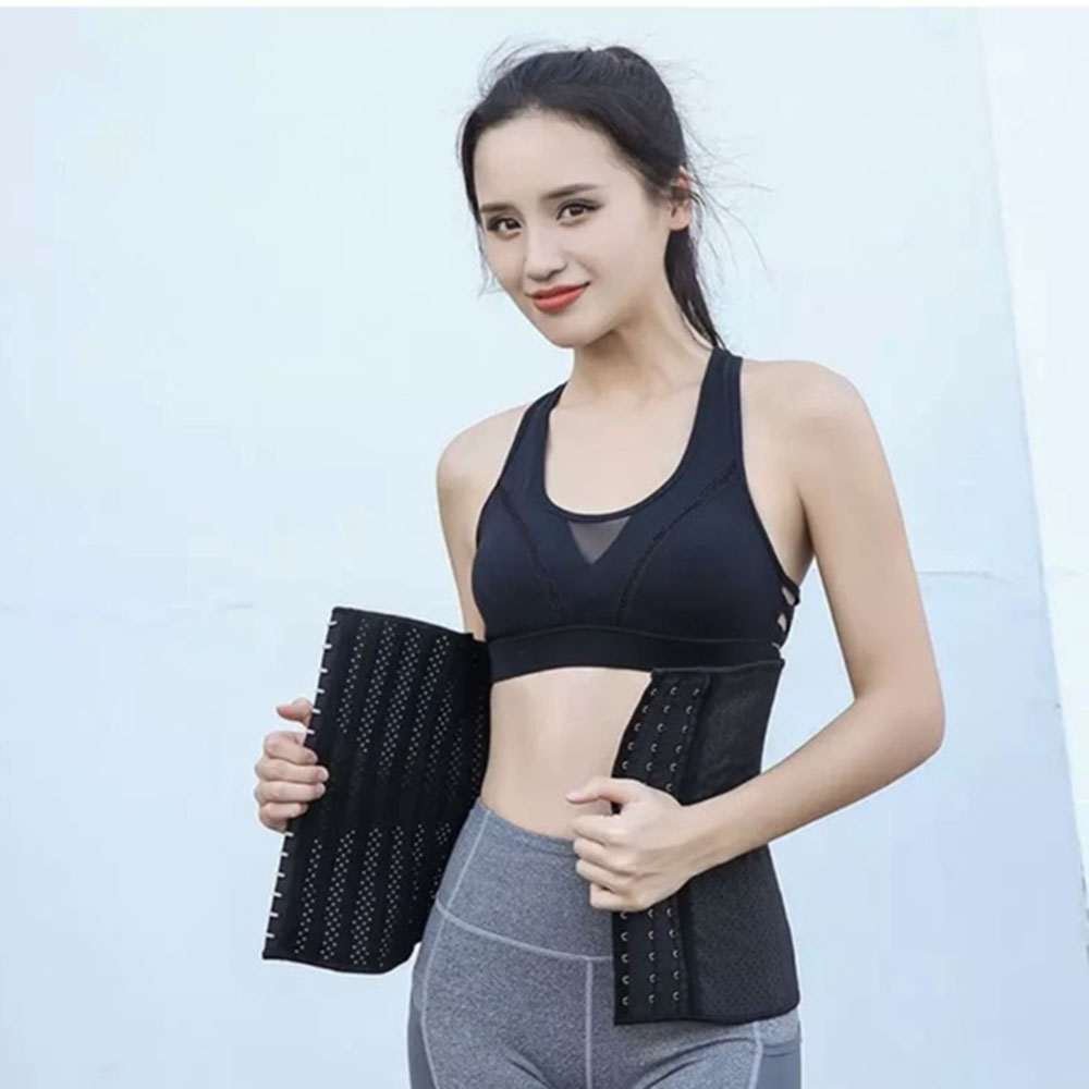 Đai nịt bụng Latex 25 xương nhập khẩu Hy Lạp có lỗ thông hơi dáng ngắn dành cho người cao dưới 1m60 định hình vòng eo