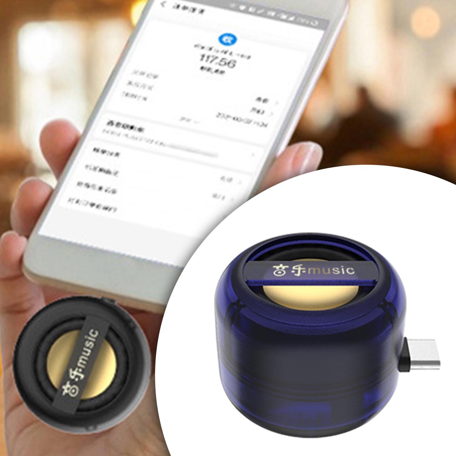 USB Phone Speaker Plug and Play with for Travel Home