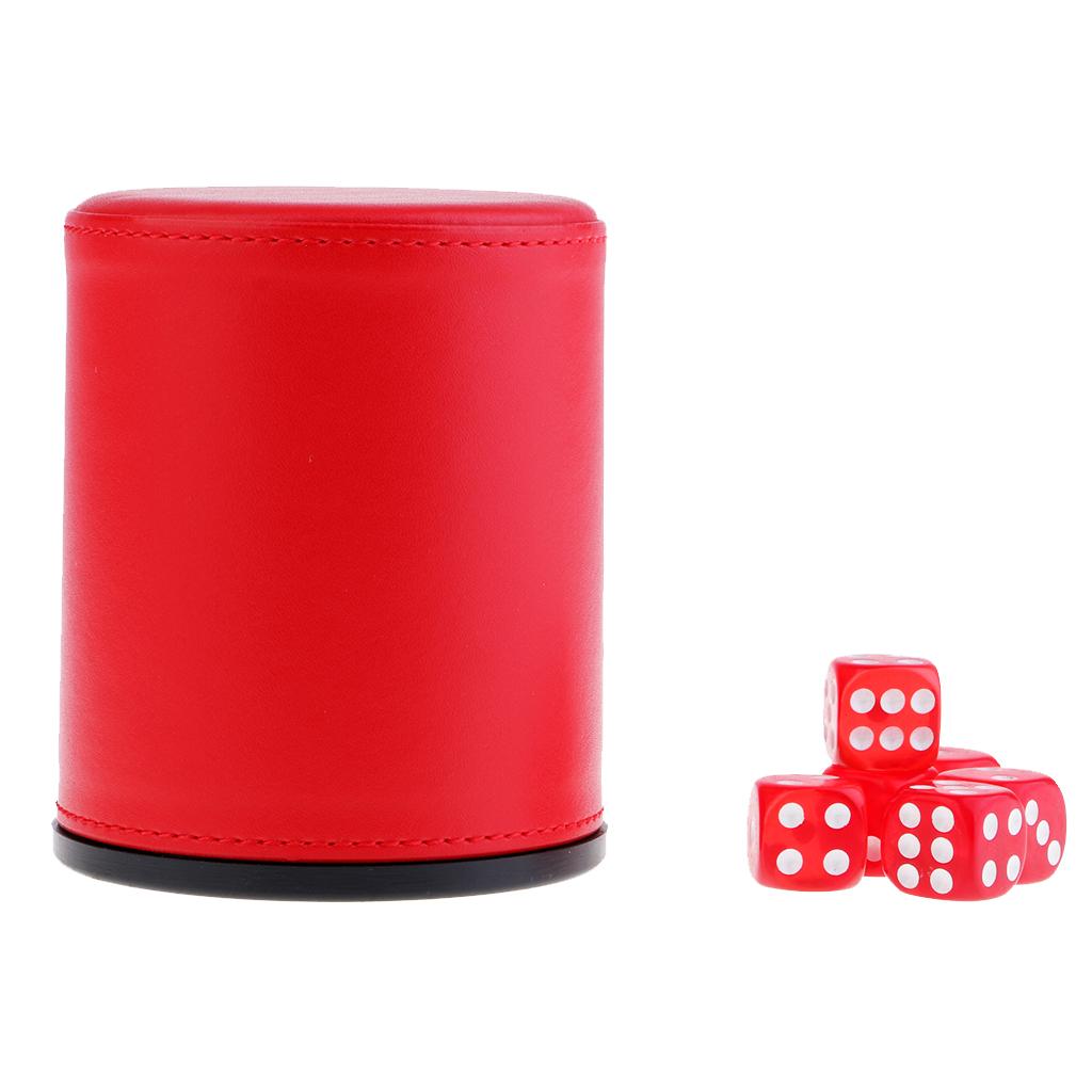Hand Shakes Leather Dice Cup KTV Party Club Câu Lạc Bộ Giải Trí Dice Dup