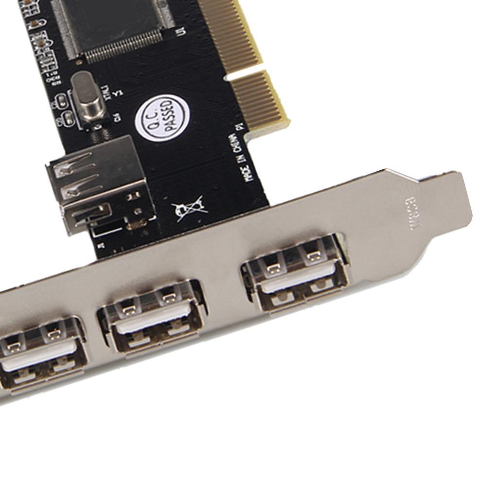 PCI to USB2.0 Multi Ports Extender Adapter USB Expansion Card for Computer