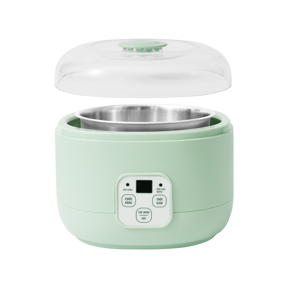 Máy Làm Sữa Chua Elmich YME0296 15W, Hàng Chính Hãng, Cảm Ứng Điện Tử, Nồi Ủ Inox - JoyMall