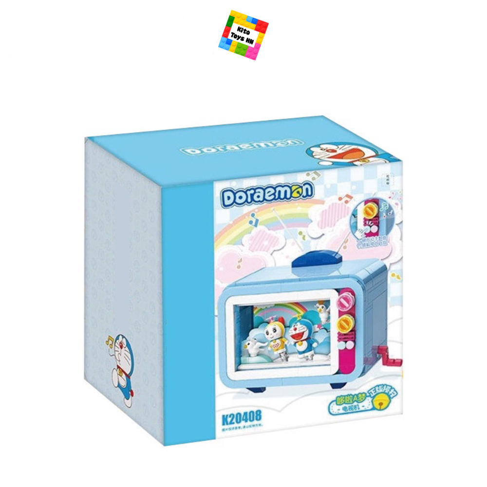 Đồ Chơi Lắp Ráp Hoạt Hình Doraemon 20408 BộTivi Nobita Cho Trẻ Từ 6 Tuổi