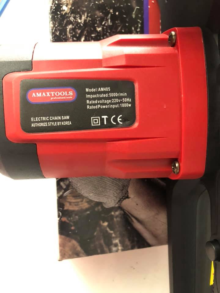 MÁY CƯA XÍCH CHẠY ĐIỆN AMAXTOOLS AM405 - HÀNG CHÍNH HÃNG