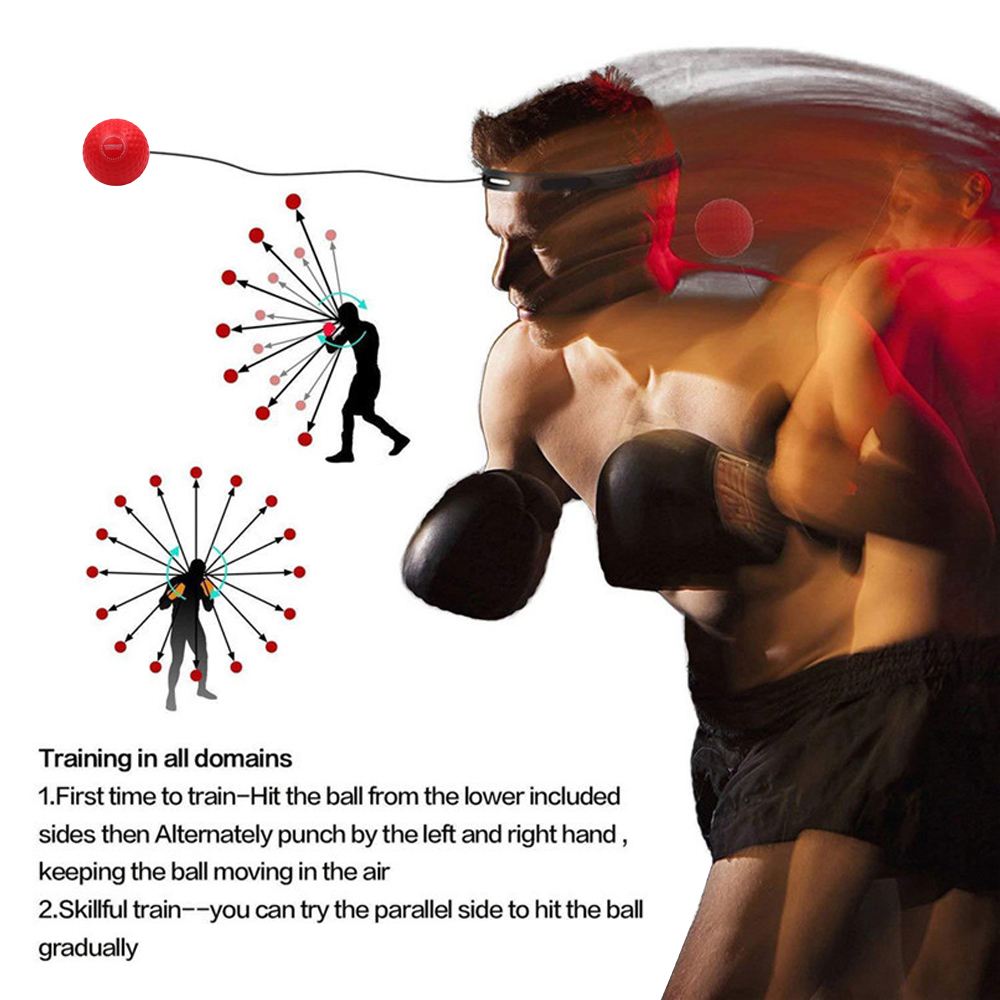 Bóng Tập Phản Xạ Boxing đấm bốc đội đầu bằng nhựa chất lượng cao