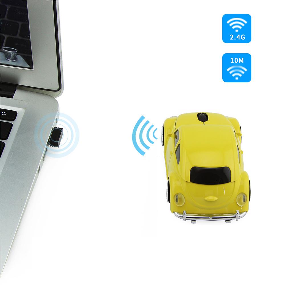 CHYI Ô Tô Không Dây Chuột Quang Học 1600DPI Máy Tính VW Cánh Cứng Xe Chuột 3D Chuột Chơi Game Cho Tặng Máy Tính Xách Tay, Máy Tính Để Bàn máy Tính Xách Tay