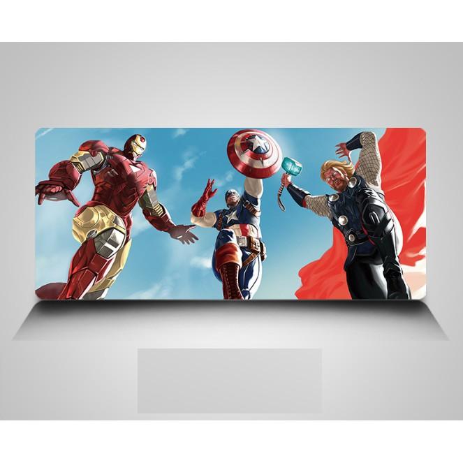 LÓT CHUỘT BAO ĐẸP CHỐNG NƯỚC ĐIỆN ẢNH MARVEL -80X30CM