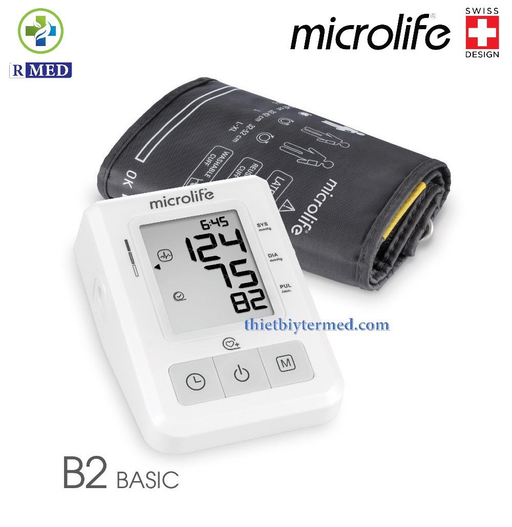 Microlife B2 Basic - Máy đo huyết áp bắp tay