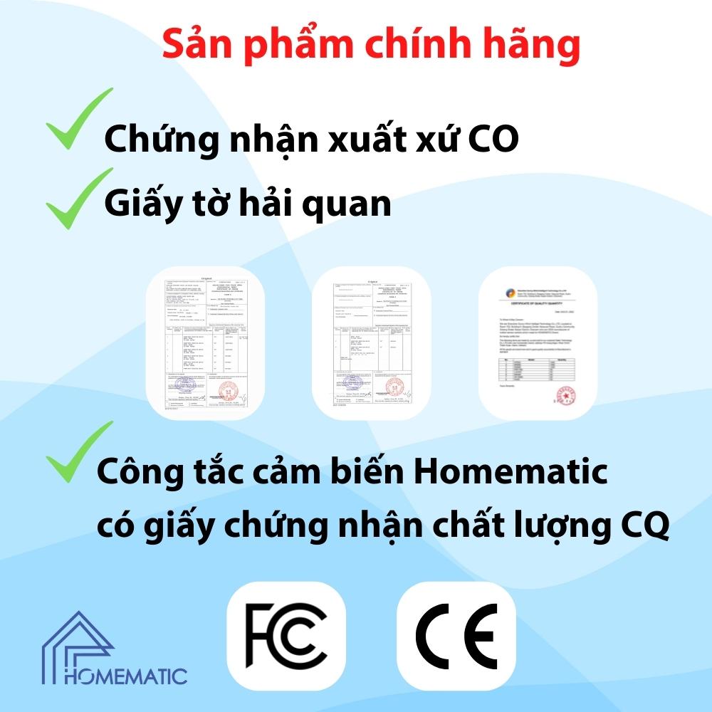 Công tắc cảm biến radar vi sóng âm trần công suất lớn Homematic M003