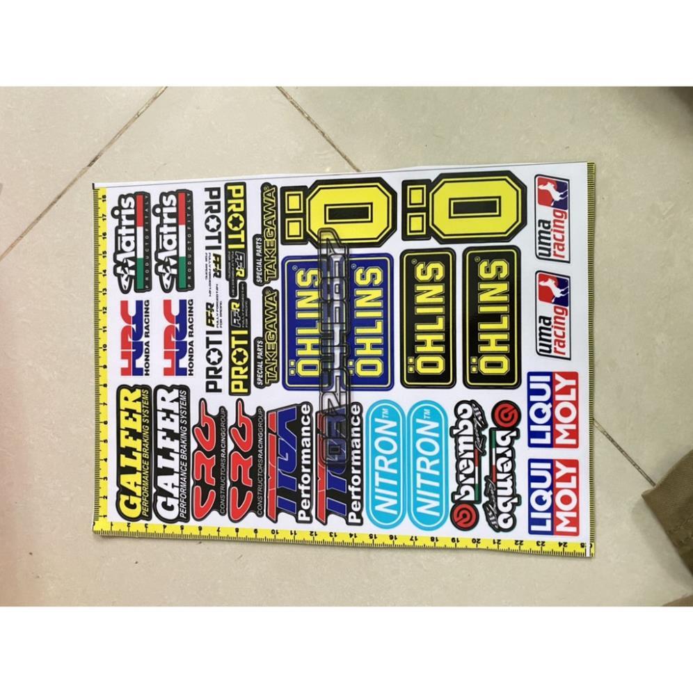 Set logo nhãn hiệu đồ chơi xe máy bảo hành màu sắc vĩnh viễn