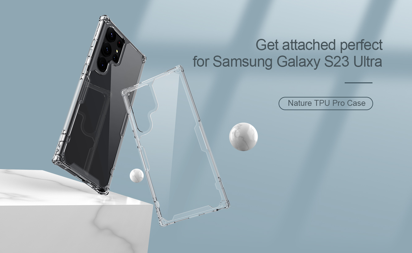 Ốp Lưng cho Samsung Galaxy S23 Ultra/ S23 Plus Nillkin Nature TPU Pro Case - Hàng Chính Hãng
