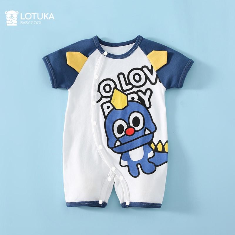 Bộ Body cộc tay, Bodysuit cho bé trai bé gái chất cotton họa tiết dễ thương từ 3-12kg