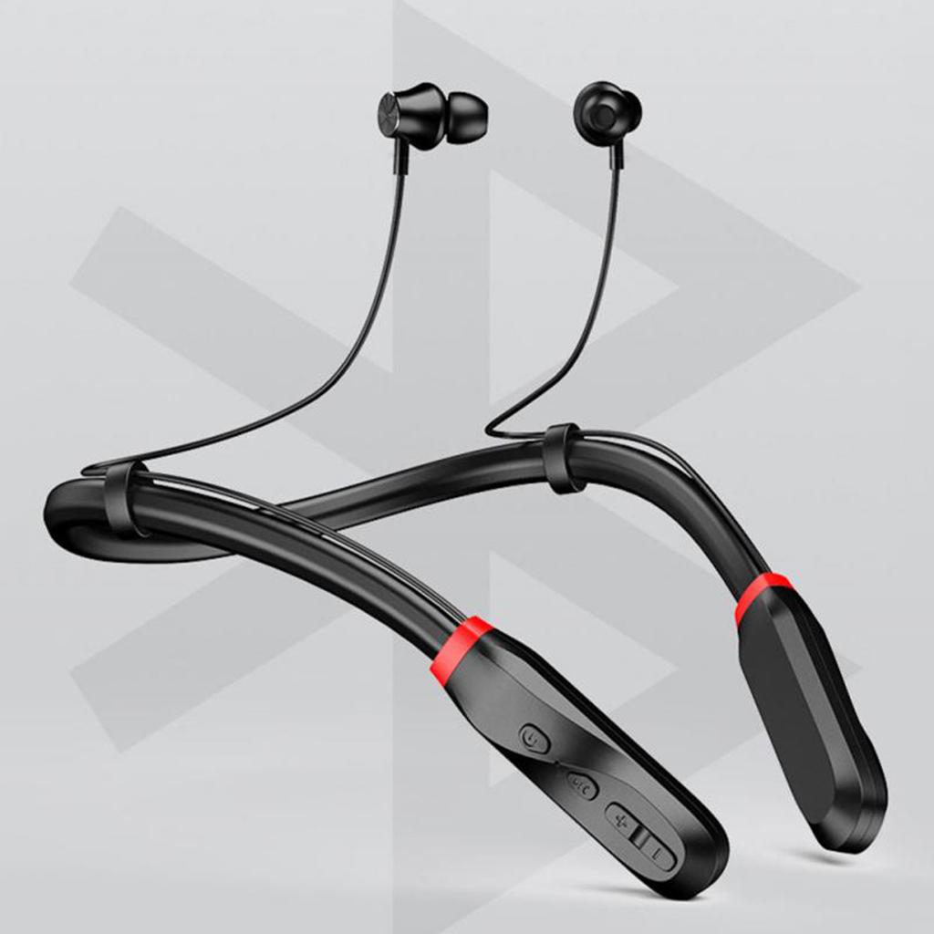 Sport Earphones Wireless Built-in Mic Bluetooth Headphones 1000mah Black