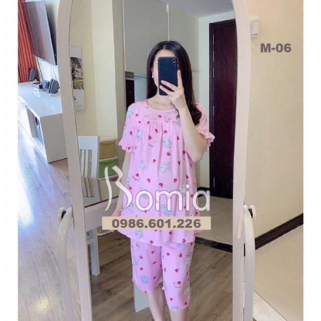 BỘ BẦU VÀ SAU SINH LANH LỤA DÁNG LỬNG CHẤT ĐẸP, MÁT, TIỆN CHO CON BÚ