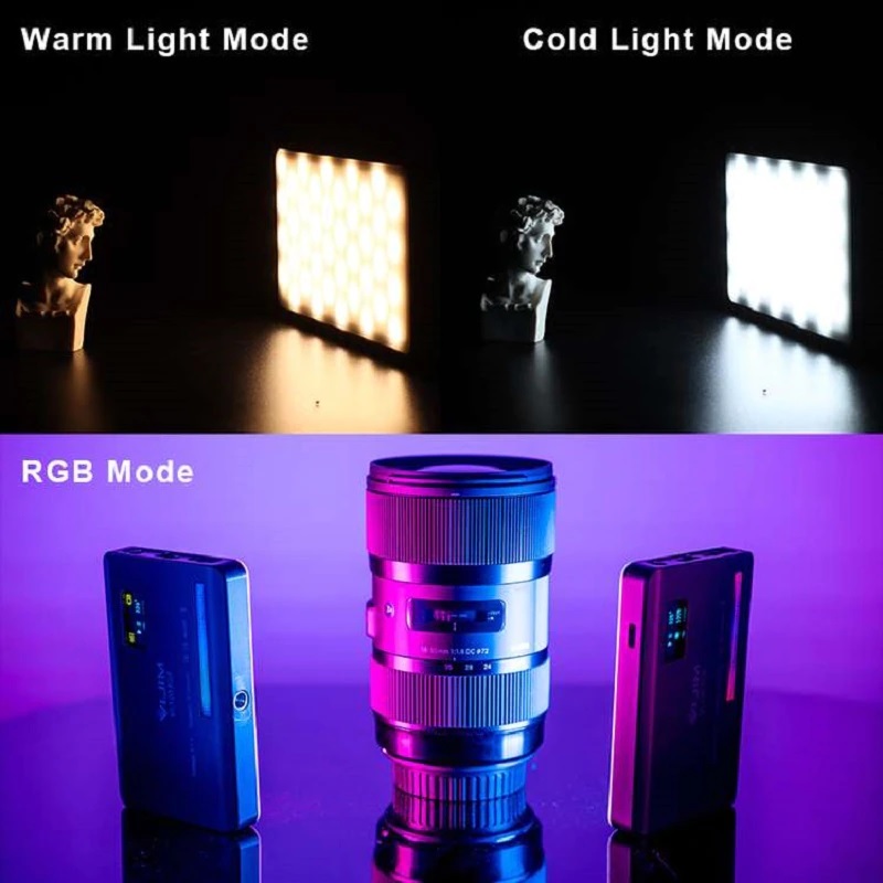 Đèn Led Trợ Sáng Chụp Ảnh, Quay Phim Cho Máy Ảnh, Điện Thoại, Gopro 2500K-9000K Ulanzi VL120 RGB - Hàng Nhập Khẩu