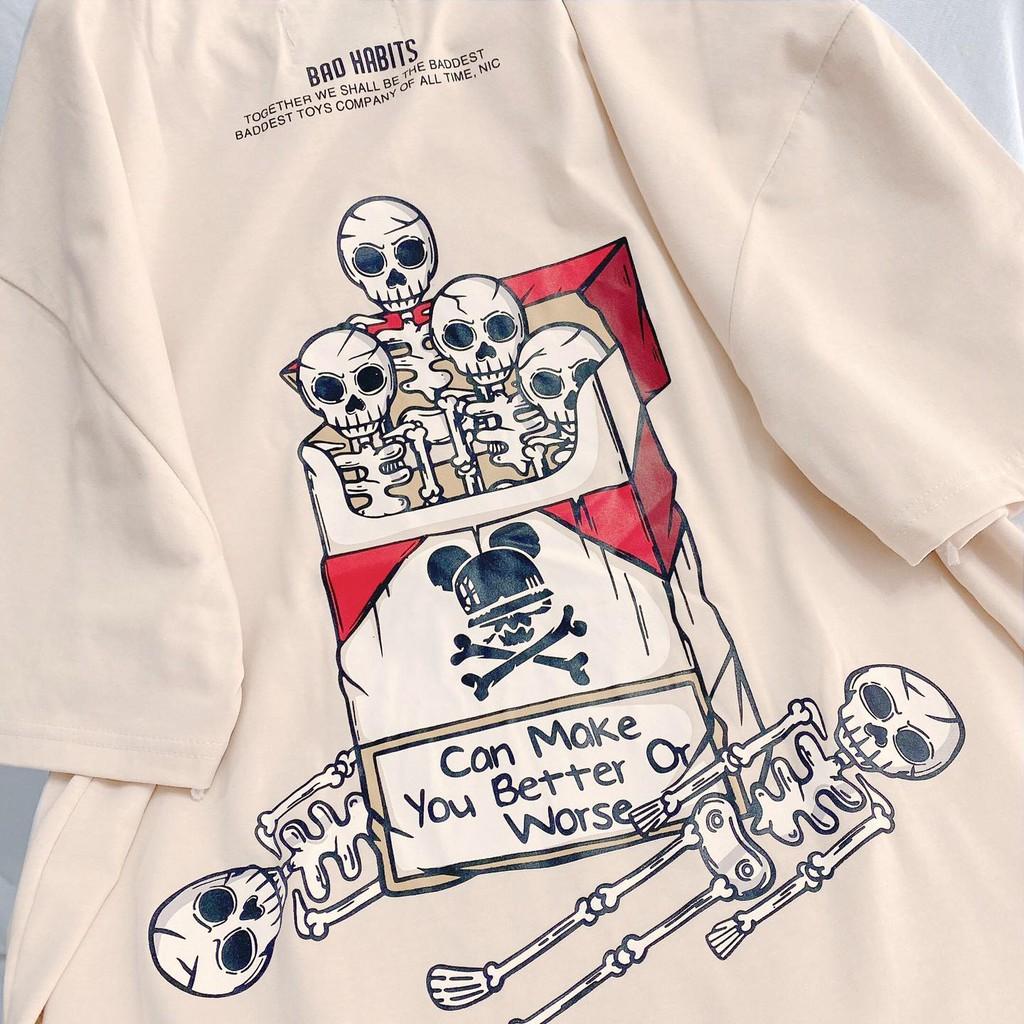 Áo thun Bad Habits Tobacco Áo form rộng tay lỡ unisex local brand - GIN STORE