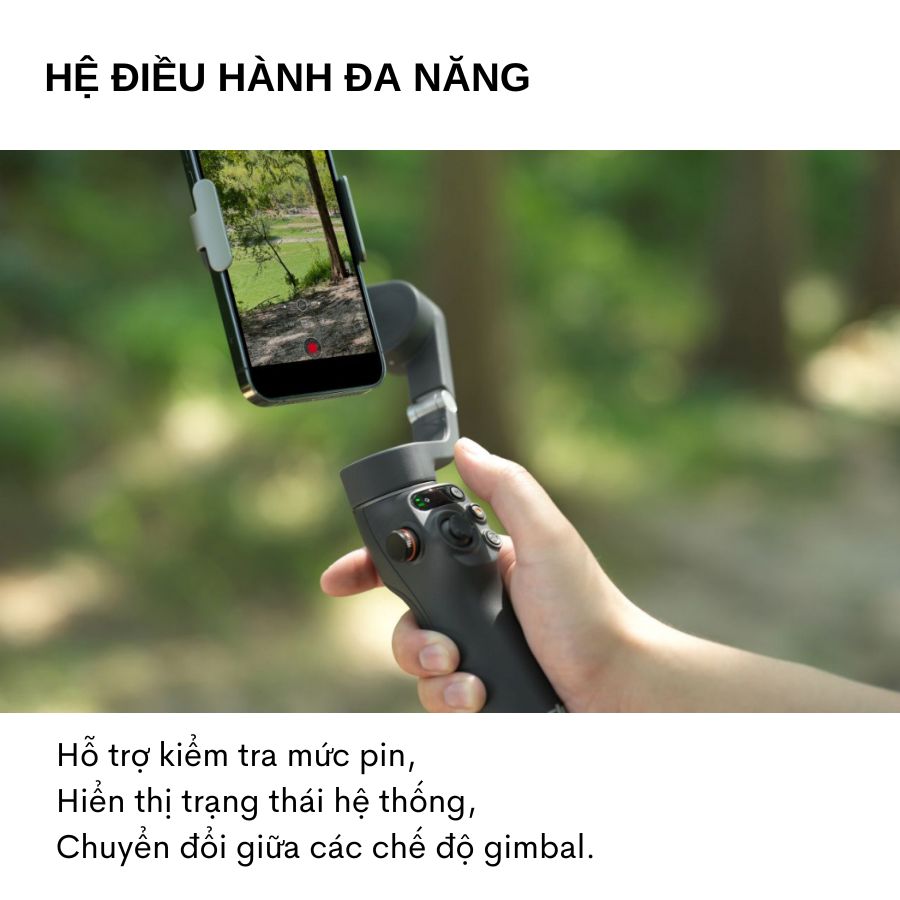 Gimbal DJI OsMo 6 (Osmo mobile 6) /  Osmo Se- Tay cầm chống rung cho điện thoại - Hàng Nhập Khẩu