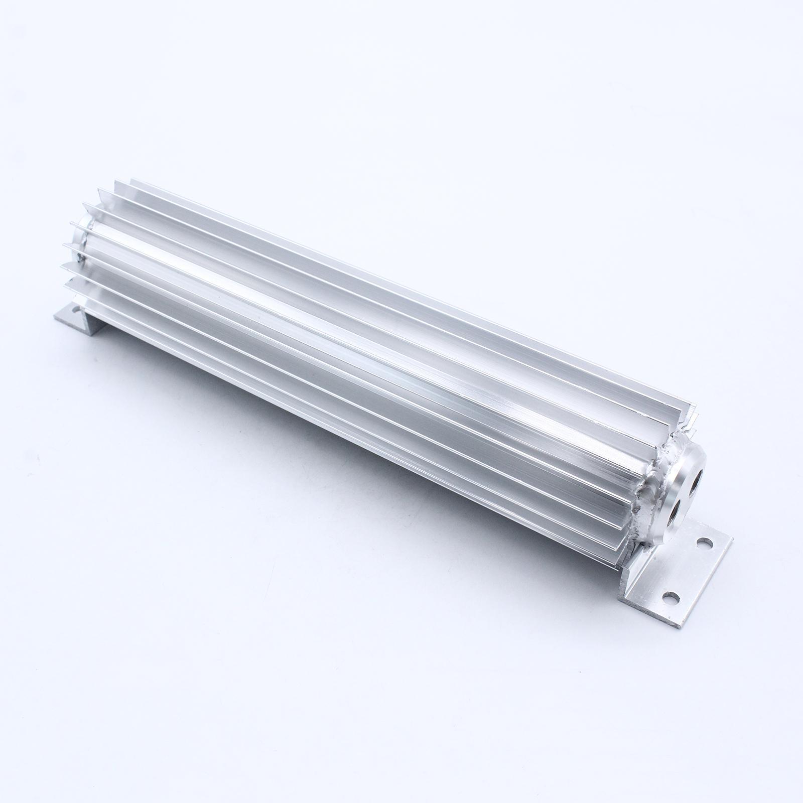 Transmission Oil Cooler Car Parts Dual-Hole Aluminum 12" Finned Universal
