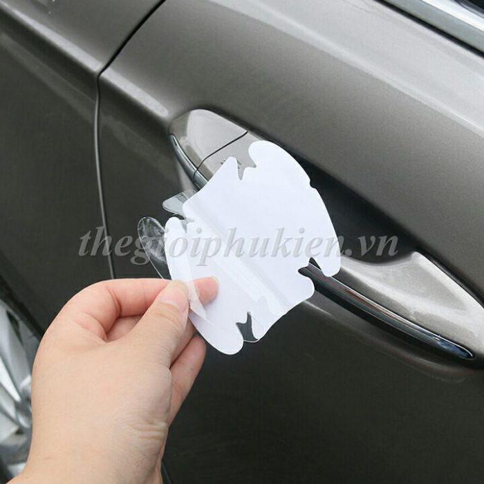 Bộ 4 miếng dán trong suốt chống xước hõm tay nắm cửa Ô tô, Xe hơi