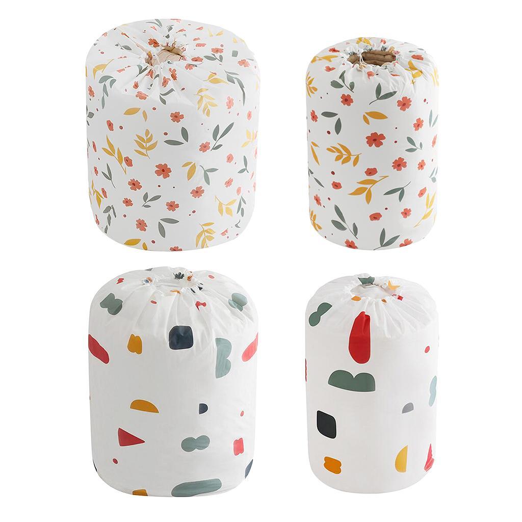 Round Drawstring Bag Clothing Quilts Storage Bag Portable Organizer Bag