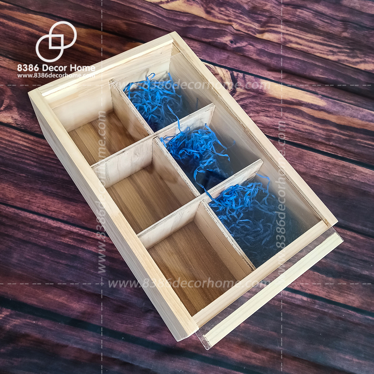 Hộp quà tết, khay gỗ gói quà, Hộp đựng đồ đa năng - Pallet gỗ thông