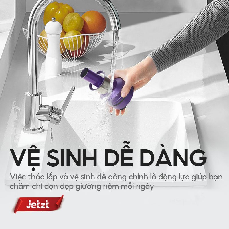 Máy hút bụi giường nệm diệt khuẩn đa tầng thế hệ mới JETZT J7