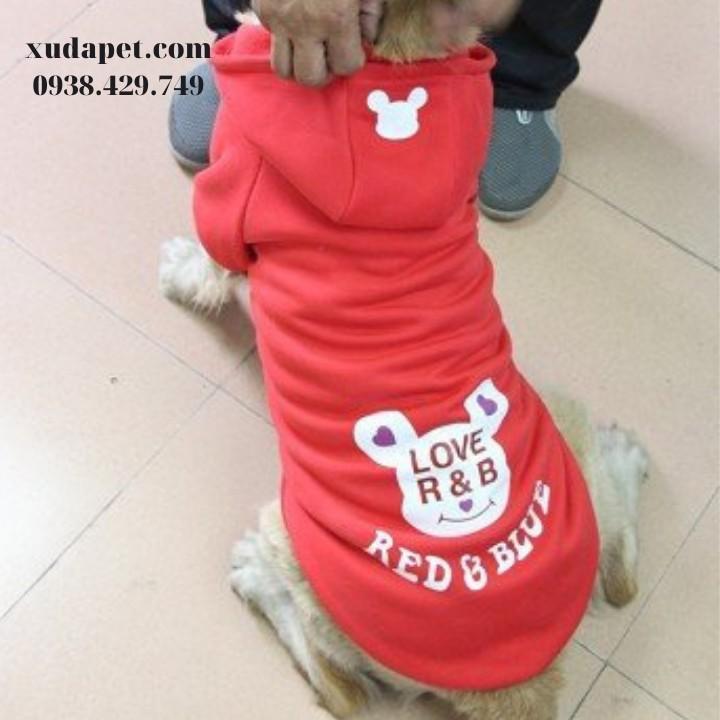 Áo Hoodie Cho Chó Lớn Red And Bull tạo sự thoải mái mát mẻ cho những chú boss yêu - SP000604