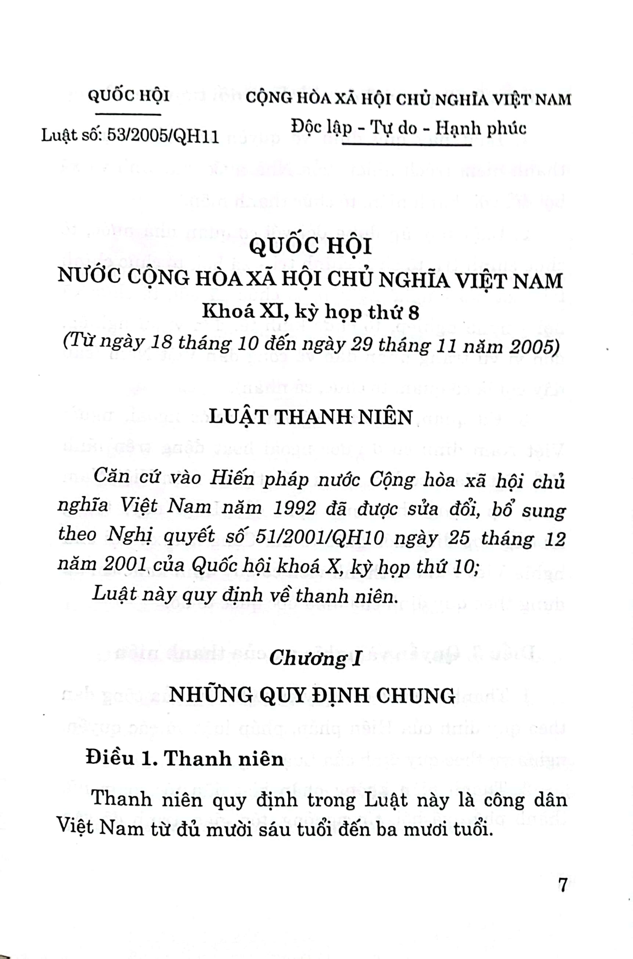 Luật Thanh niên