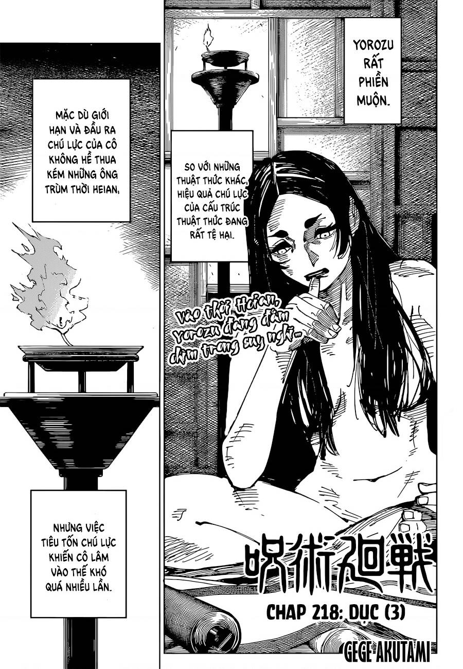 jujutsu kaisen - chú thuật hồi chiến chapter 218 2