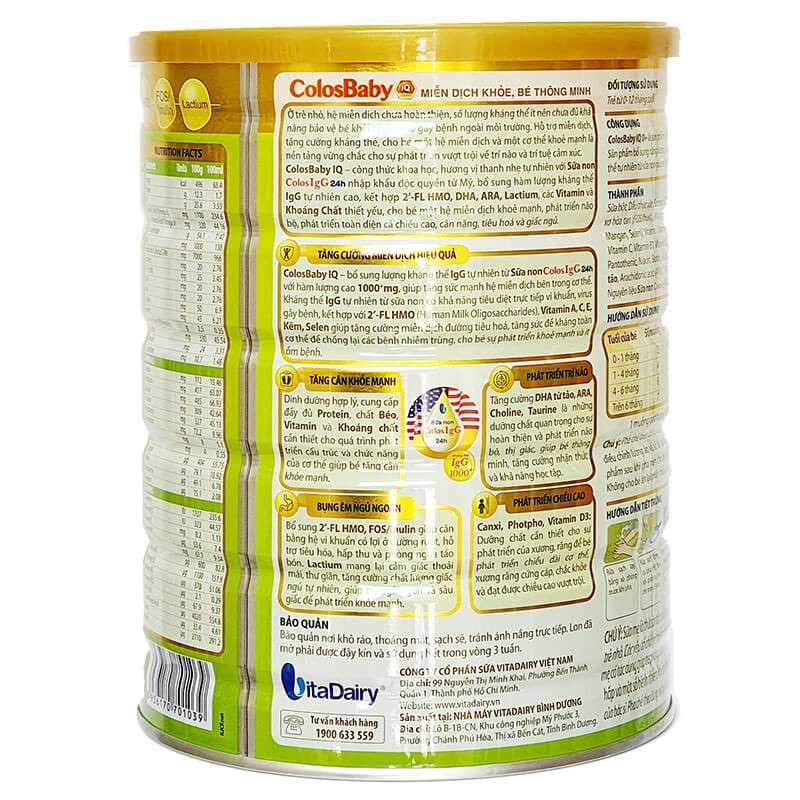 Combo 5 lon Sữa non COLOSBABY GOLD 0+