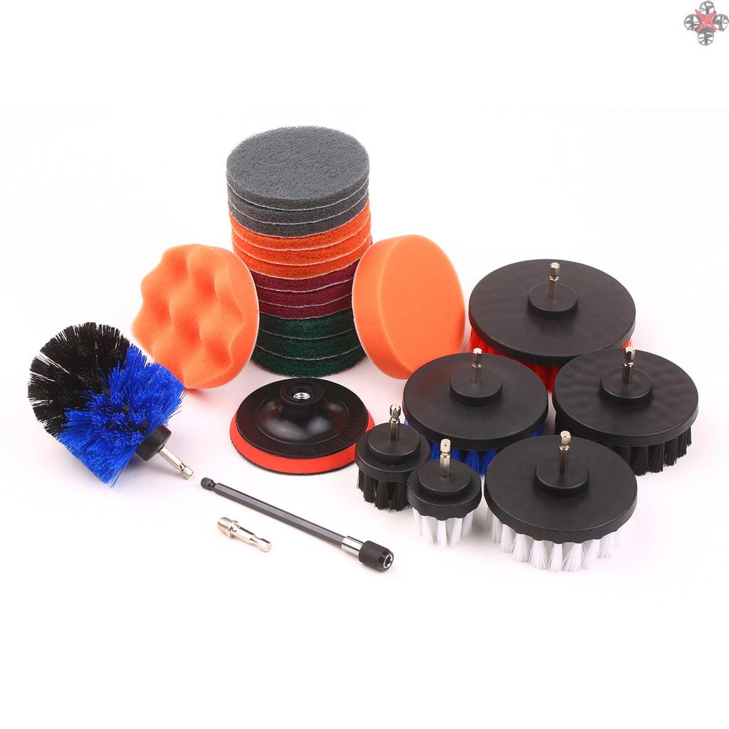 Bộ 23 Đầu Cọ Gắn Máy Khoan Tiện Lợi