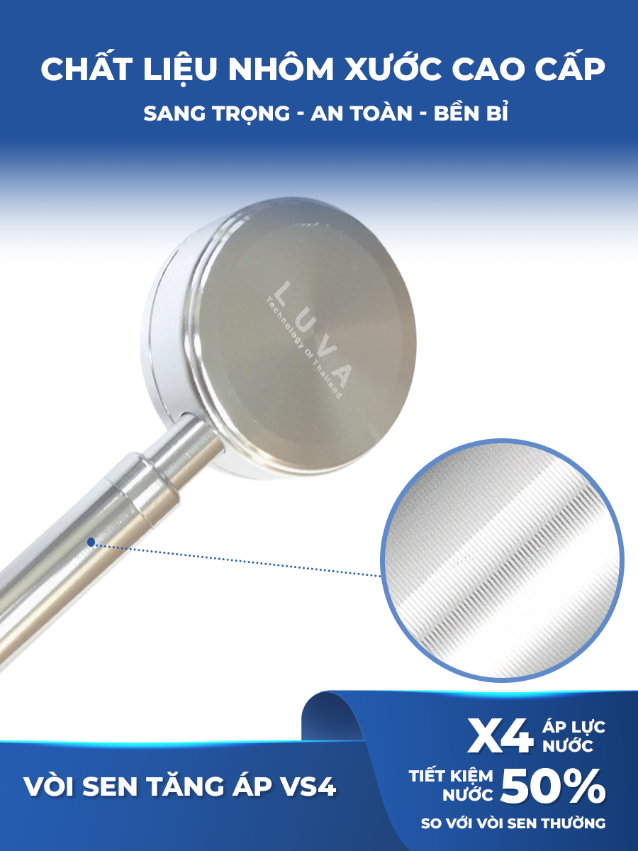 Combo vòi sen LUVA kèm lọc nước đa năng LUVA GK1