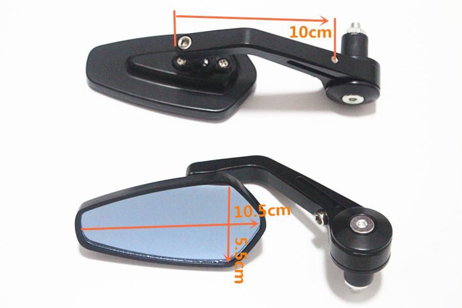Universal Motorcycle Scooter 360 Aluminum 7/8" 22mm Side Rear View Mirrors