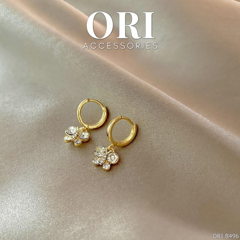 Bông tai nữ hình cánh bướm Amity đính đá xinh xắn ORI ACCESSORIES B496