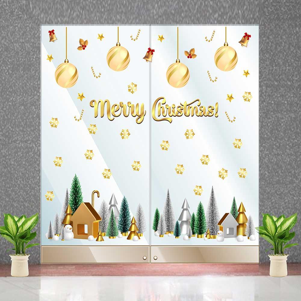 Combo số 43 thành phố noel sắc vàng