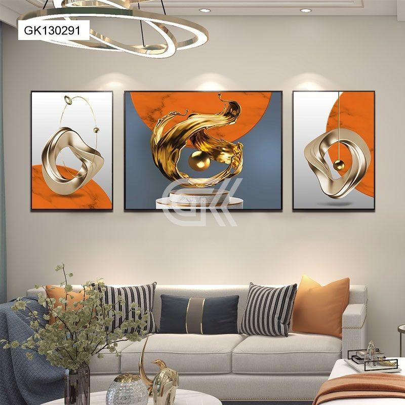Tranh tráng gương tranh trừu tượng tranh treo phòng khách tranh treo phòng ngủ xu thế decor tương lai
