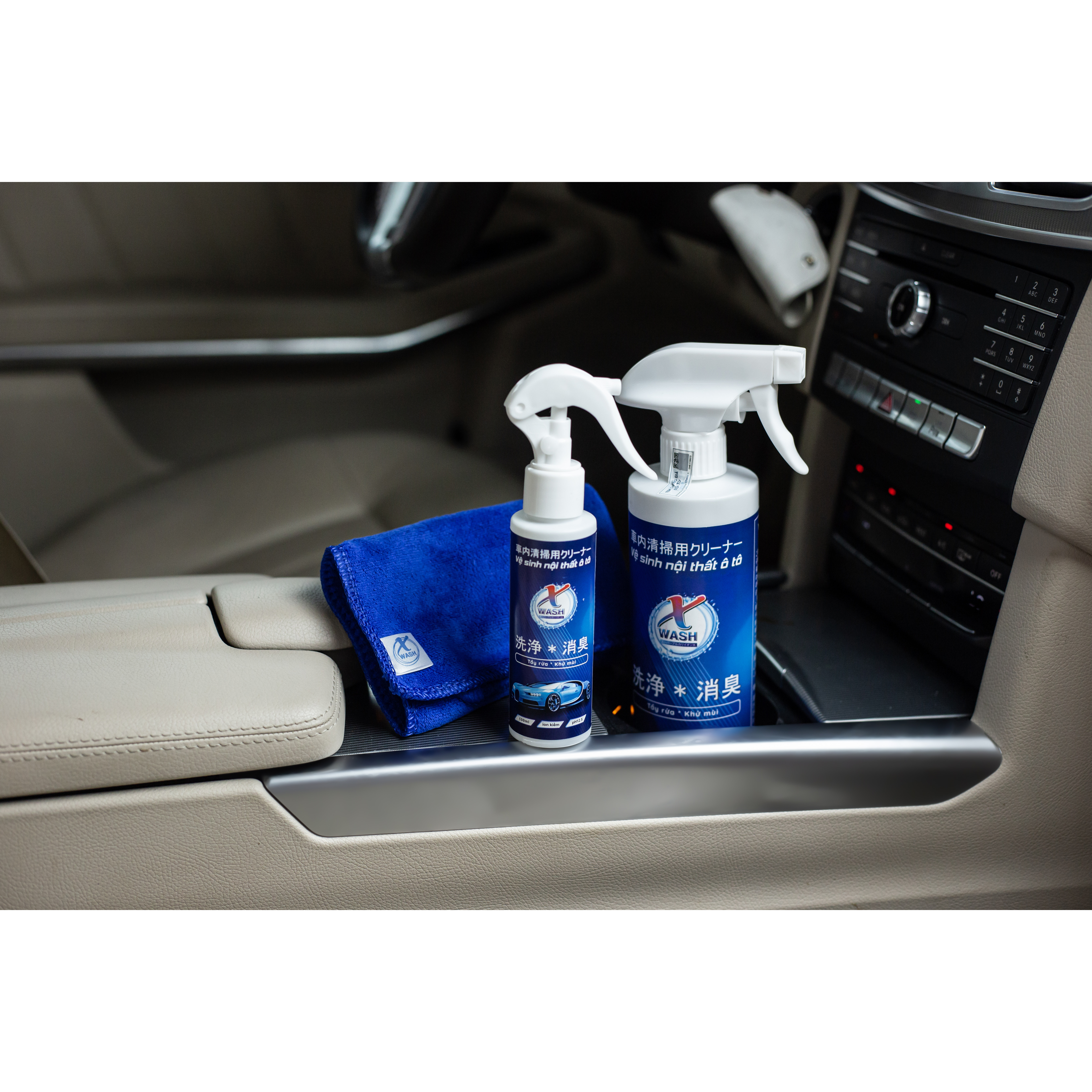 Bộ Xwash For Car - Vệ sinh không hóa chất - Bảo vệ nội thất ô tô - Không gây mùi độc hại tặng kèm khăn
