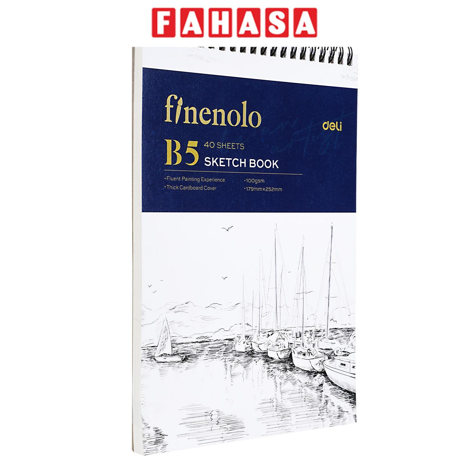 Sổ Phác Thảo B5 - 80 Trang 100gsm - Deli N025