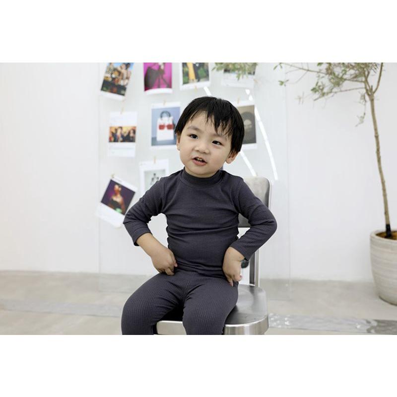 MINKY MOM QUẢNG CHÂU Áo Thun Tăm Cổ 3 Phân Cho Bé Trai Bé Gái Minkymom