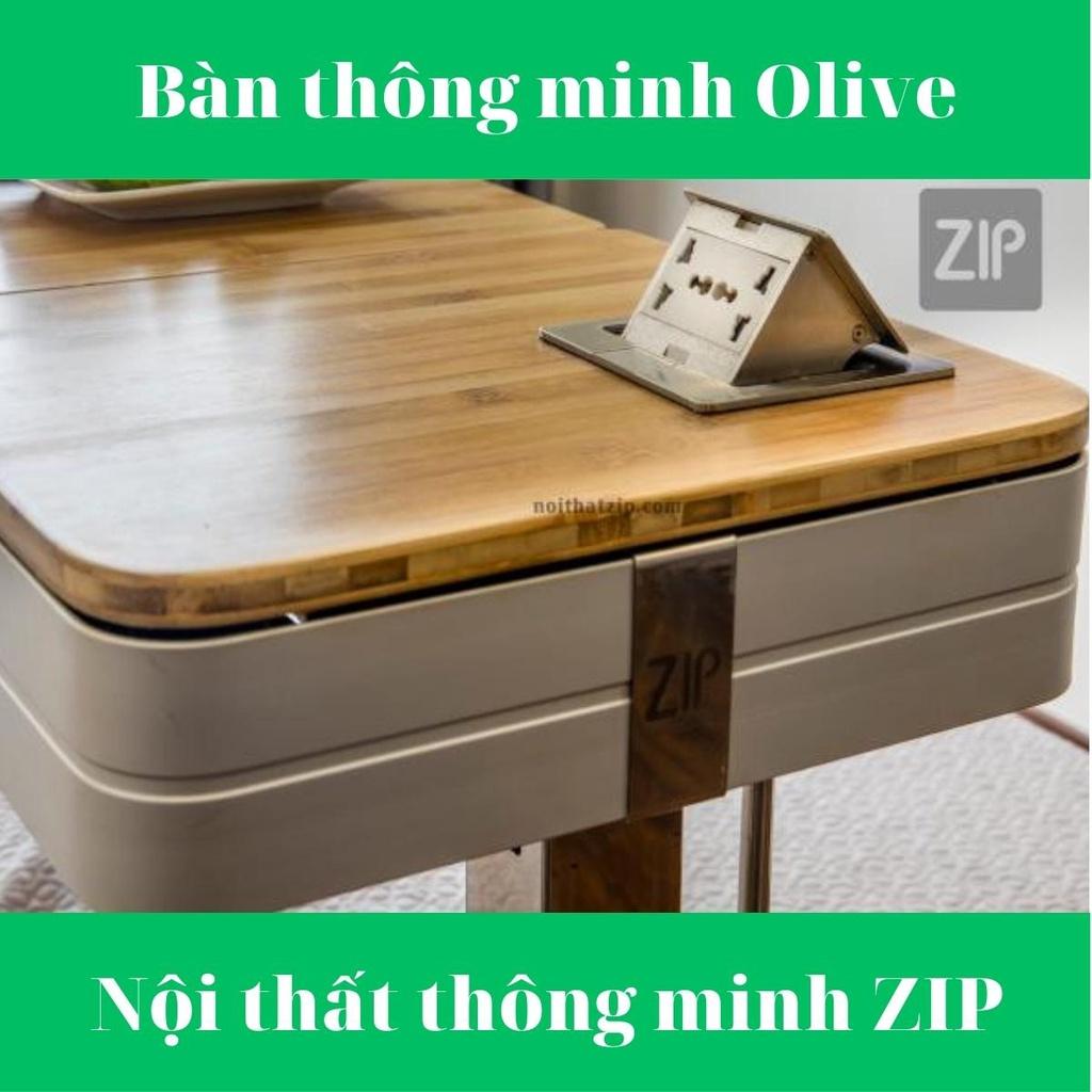 Bàn học - làm việc thông minh đa chức năng Olive dài 1m4, cho một người, Bảo hành 12 tháng