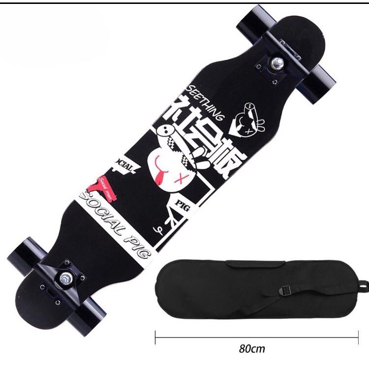 Ván Trượt Dài Thể Thao Mặt Nhám Cỡ Lớn 80cm LongBoard Hiện Đại tặng kèm túi