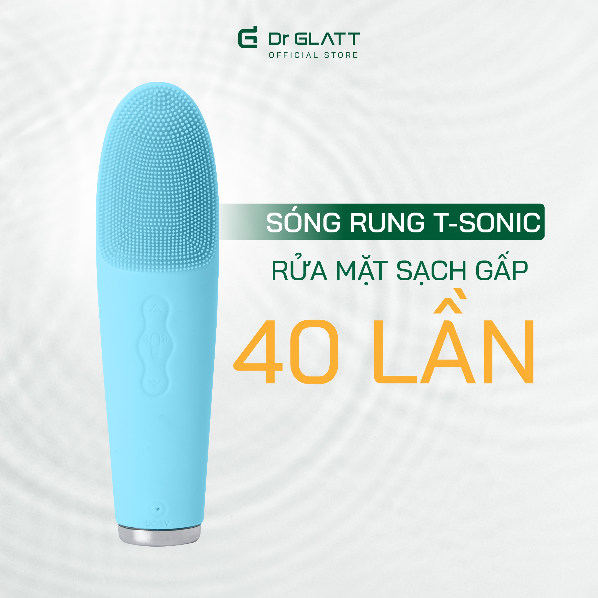 Máy rửa mặt và đẩy tinh chất Dua Fit Pro, 4 trong 1, hàng chính hãng Dr Glatt, thương hiệu Đức