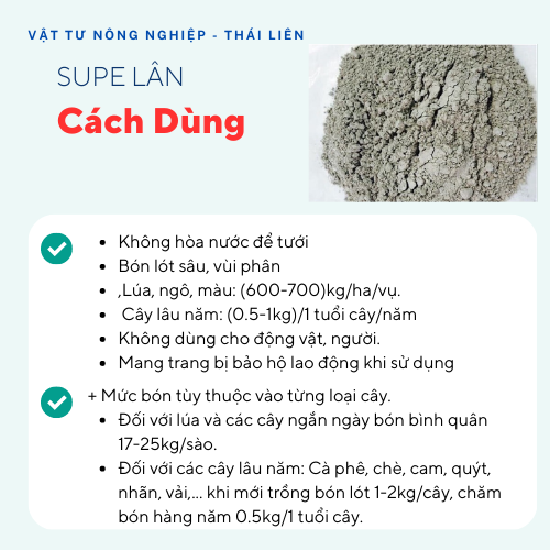 [1Kg] Phân Bón Supe Lân LÂM THAO Giúp Cây Trồng  Phát Triển Bộ Rễ, Hình Thành Mầm Hoa, Đẻ Nhánh