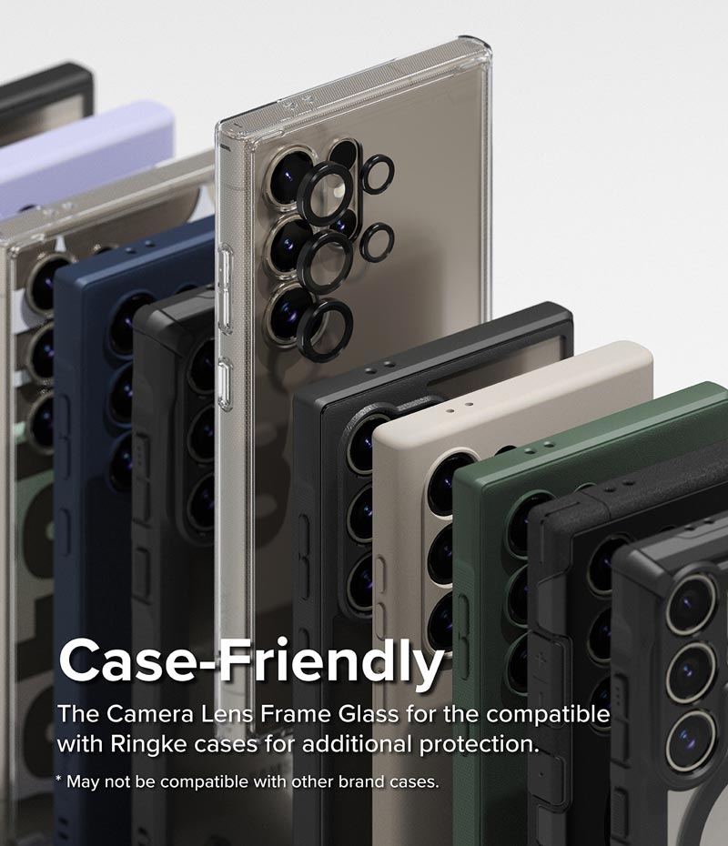 Dán camera Ringke Lens Frame Glass cho Samsung Galaxy S24 Ultra_ Hàng Chính Hãng