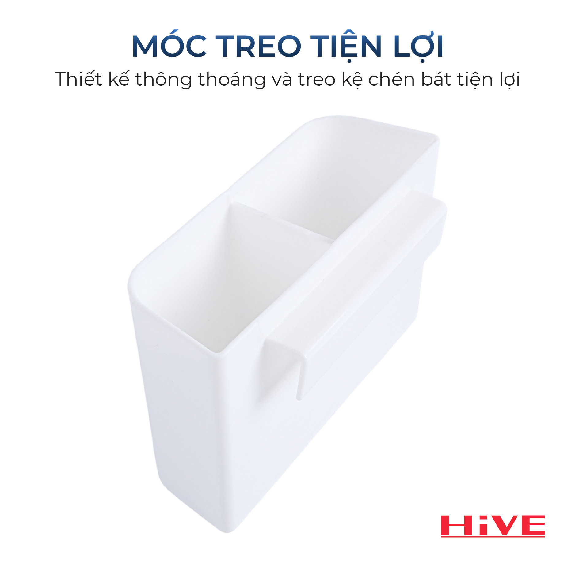 Hộp (ống) đựng đũa muỗng nhựa HiVE Premium