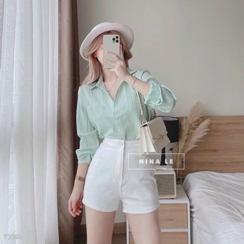 ÁO SƠ MI GÂN FORM RỘNG