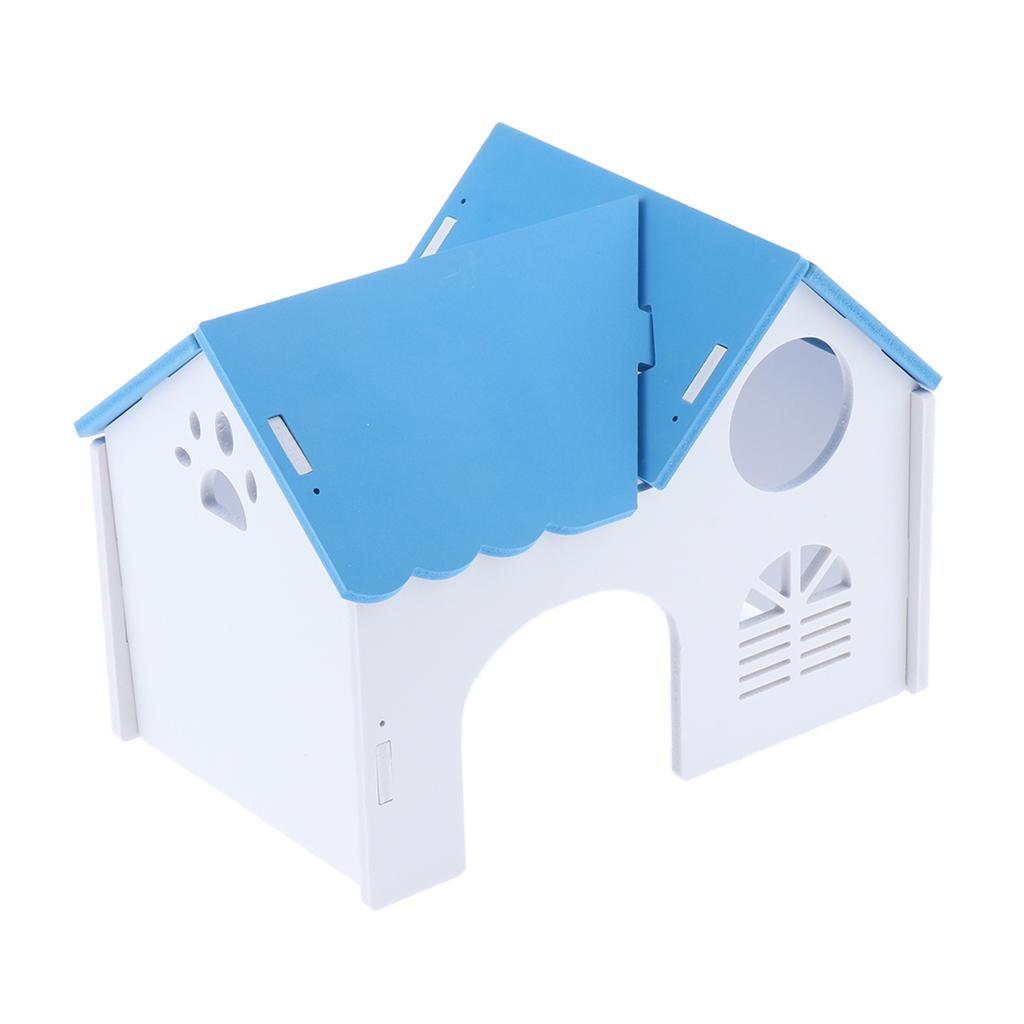 1 Pc Hamster Hedgehog Guinea Pig Wooden Villa Small Animals Wood House